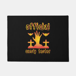 Halloween Offical Candy Tester Birthday Doormat