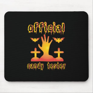 Halloween Offical Candy Tester Birthday Mouse Mat