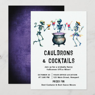 Halloween Office Party Business Corporate Mixer Invitation