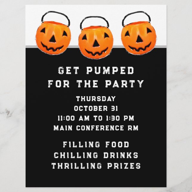 Halloween Office Party Flyer (Front)