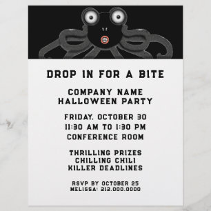 Halloween Office Party Invitation Flyer