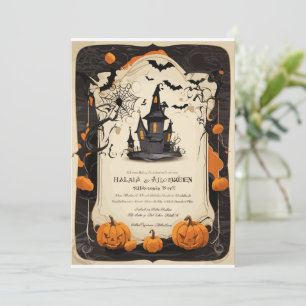 Halloween Old-Modern Invitation Card