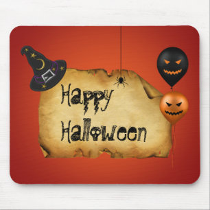 Halloween Old Parchment Greeting - Mousepad