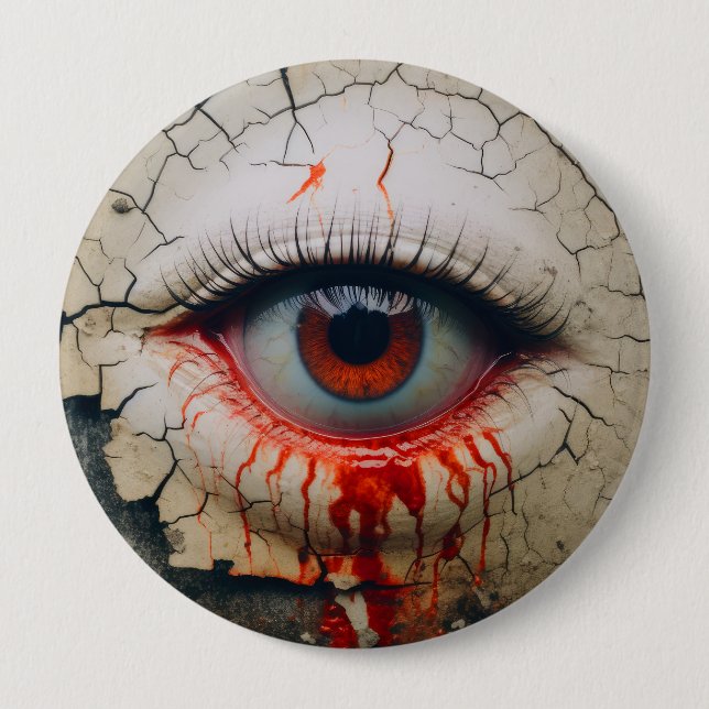 Halloween One-Eyed Blood Tear Buttons (Front)