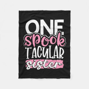 Halloween One Spook Tacular Sister Fleece Blanket