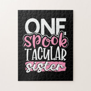 Halloween One Spook Tacular Sister Jigsaw Puzzle