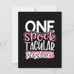 Halloween One Spook Tacular Sister Thank You Card