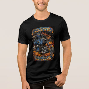 ‎Halloween Oni Biker , Variation II Live To Ride Tri-Blend Shirt