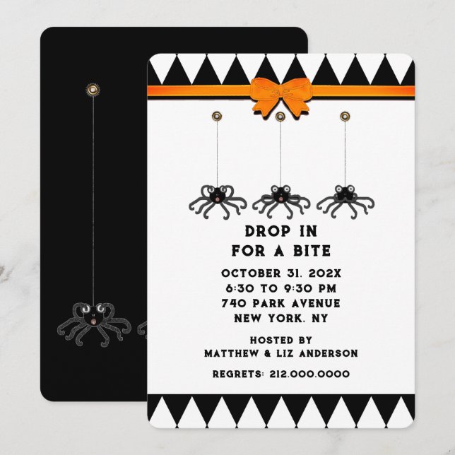 Halloween Open House Invitation (Front/Back)
