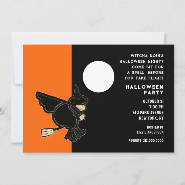 Halloween Open House Invitation (Front)