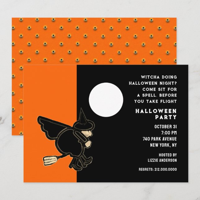 Halloween Open House Invitation (Front/Back)