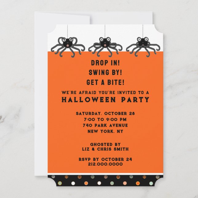 Halloween Open House Invitation (Front)