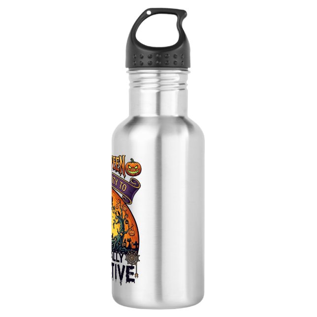 Halloween Opportunity Be Really Creative Witch Tre 532 Ml Water Bottle (Front)