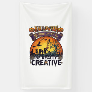 Halloween Opportunity Be Really Creative Witch Tre Banner