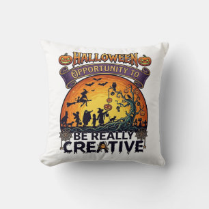 Halloween Opportunity Be Really Creative Witch Tre Cushion