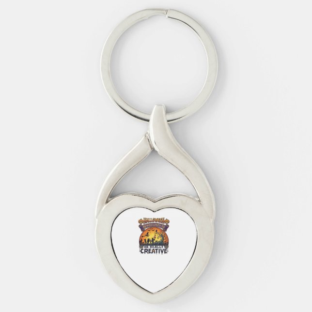 Halloween Opportunity Be Really Creative Witch Tre Key Ring (Front)