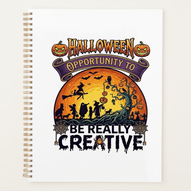 Halloween Opportunity Be Really Creative Witch Tre Planner (Front)