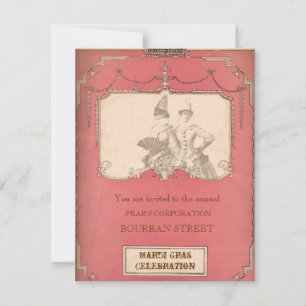 Halloween or Mardi Gras MASQUERADE INVITATIONS