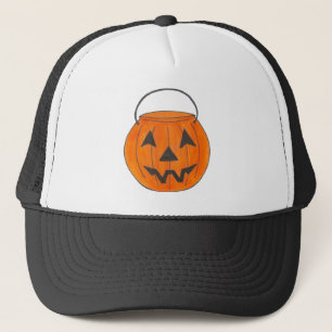 Halloween Orange Jack o' Lantern Pumpkin Carving Trucker Hat