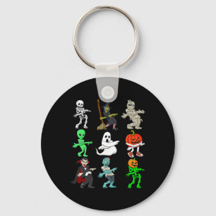 Halloween Orange Justice Monsters Skeleton Boys Gi Key Ring