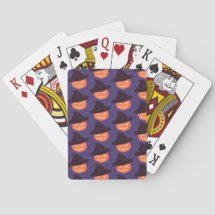Halloween Orange Pumpkin Poker Cards – Fun Deck