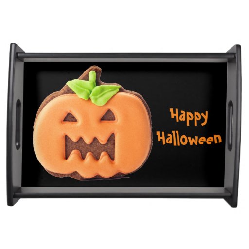Halloween Orange Pumpkin Serving Tray - 35.20 Halloween Orange Pumpkin Serving Tray
