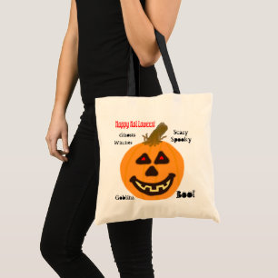 Halloween Orange Pumpkin  Tote Bag