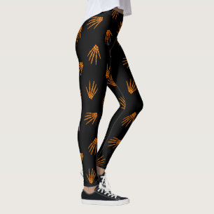 Halloween Orange Skeleton Popular Elegant Leggings