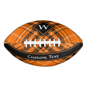 Halloween Orange Tartan American Football