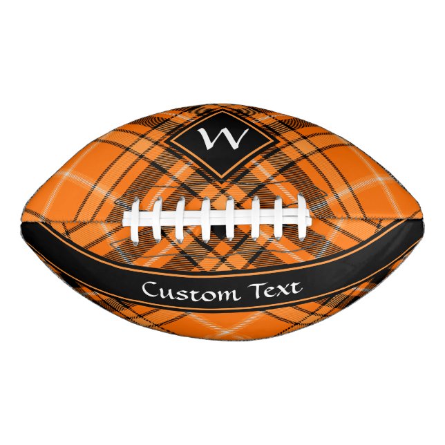 Halloween Orange Tartan American Football (Front)