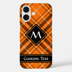 Halloween Orange Tartan iPhone 16 Case