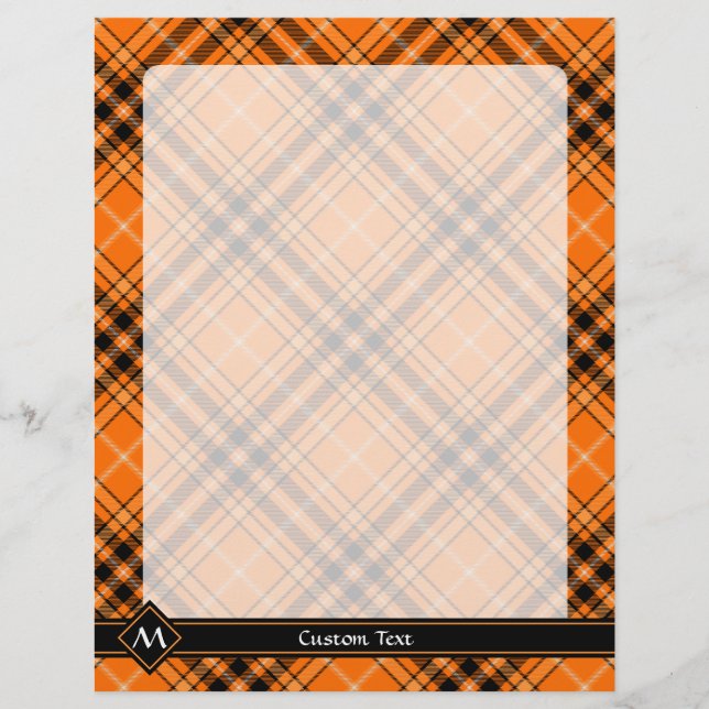 Halloween Orange Tartan Flyer (Front)