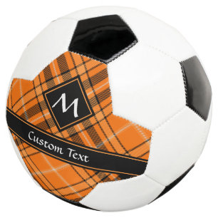 Halloween Orange Tartan Football