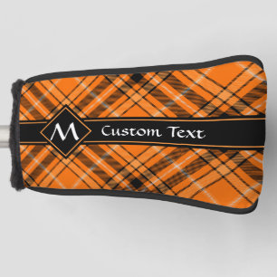 Halloween Orange Tartan Golf Head Cover