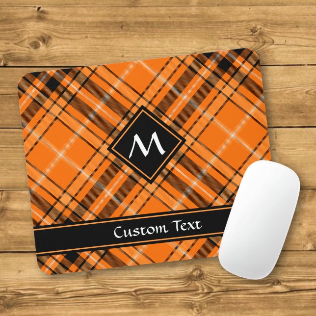 Halloween Orange Tartan Mouse Mat (Creator Uploaded)