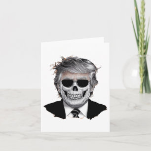 Halloween Orange Trump American Horror Party Costu Card