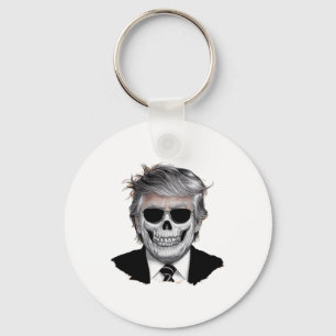 Halloween Orange Trump American Horror Party Costu Key Ring