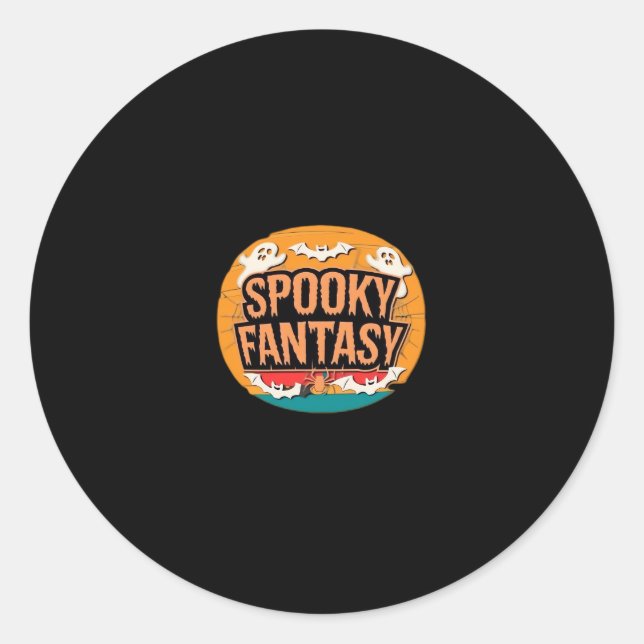 Halloween Orchestra Classic T-Shirt Classic Round Sticker (Front)