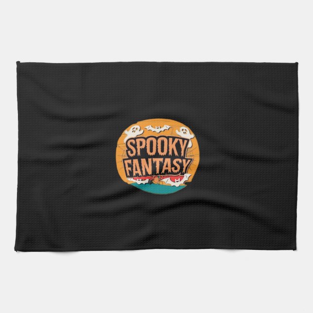 Halloween Orchestra Classic T-Shirt Tea Towel (Horizontal)