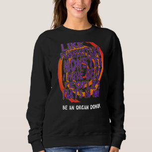 Halloween Organ Donation Dead Peoples Parts Spiral Sweatshirt