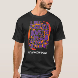 Halloween Organ Donation Dead Peoples Parts Spiral T-Shirt