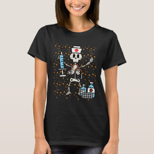 Halloween Orthopaedic Nurse Skeleton Scrub Top Cos