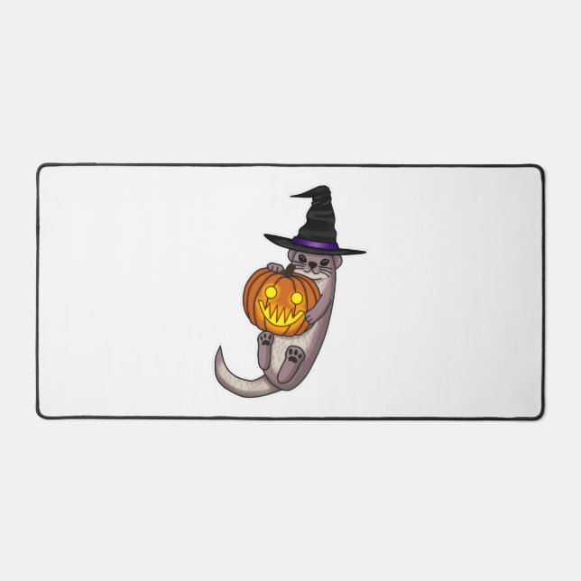 Halloween Otter Desk Mat (Front)