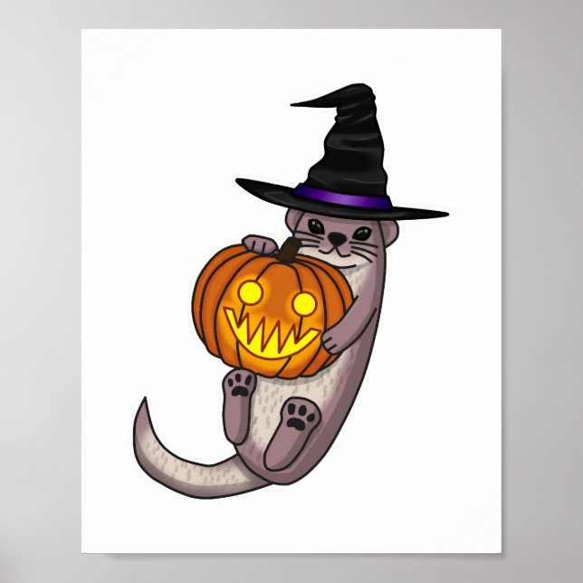 Halloween Otter Poster (Front)