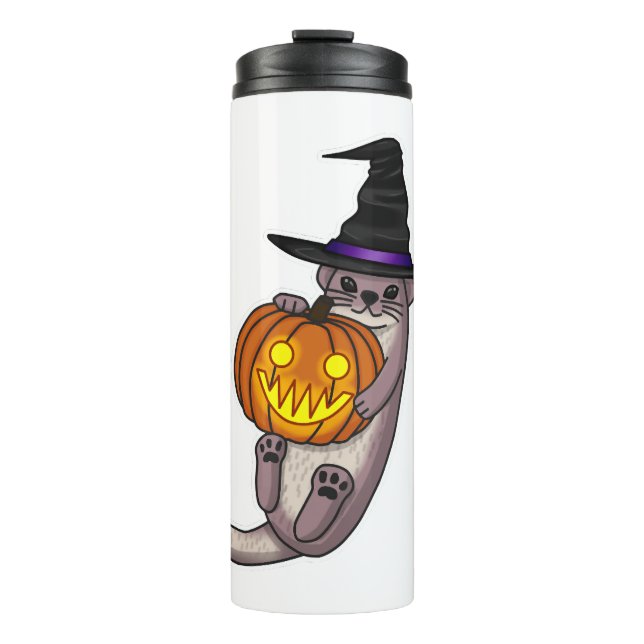Halloween Otter Thermal Tumbler (Front)