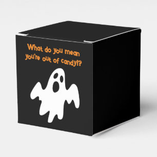 Halloween Out of Candy Funny Ghost Favour Box