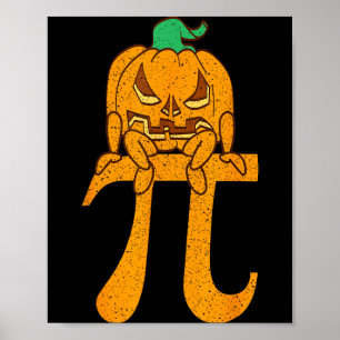 Halloween outfit pumpkin math lover jack o lantern poster