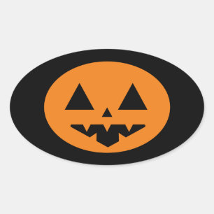 Halloween Oval Sticker