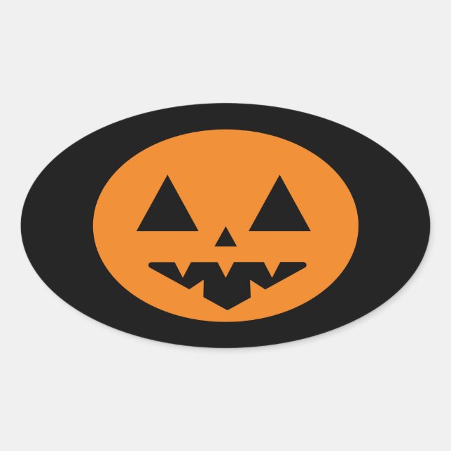 Halloween Oval Sticker (Front)