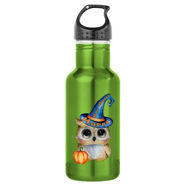 HALLOWEEN Owl 532 Ml Water Bottle (Front)